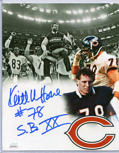 KEITH VAN HORNE Autographed 8x10 Photo "S.B. XX" Chicago Bears JSA COA