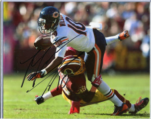 MARQUESS WILSON Autographed 8x10 Photo #1 Chicago Bears