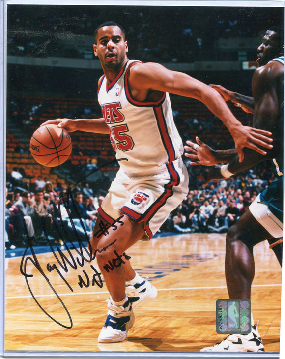 JAY WILLIAMS Autographed 8x10 Photo New Jersey Nets