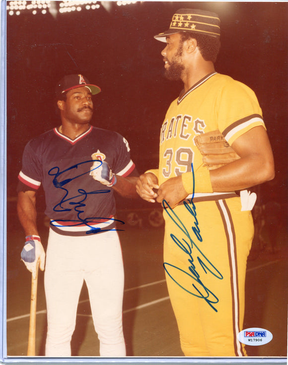 DAVE WINFIELD & DAVE PARKER Dual Autographed 8x10 Photo San Diego Padres Los Angeles Angels PSA/DNA COA