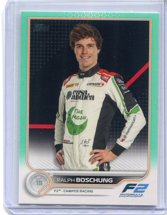 2022 Topps F1 RALPH BOSCHUNG Teal Parallel /199