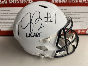 JAQUAN BRISKER Signed Penn State Full Size Riddell Rep Helmet WE ARE Inscription Beckett COA