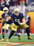 QUENTON NELSON Gold Under Armour Notre Dame GAME USED Football Cleats