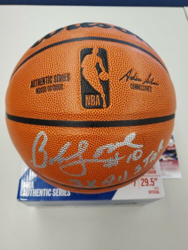BOB LOVE Signed Wilson Basketball #10 3x All Star Inscription Chicago Bulls JSA COA