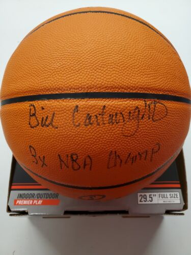BILL CARTWRIGHT Signed Basketball 3x NBA Champ Inscription Chicago Bulls JSA COA