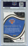 2020 Panini Select IMMANUEL QUICKLEY Courtside Gold Wave Prizm Rookie New York Knicks PSA 9