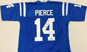 ALEC PIERCE Signed Indianapolis Colts Blue Football Jersey Beckett COA