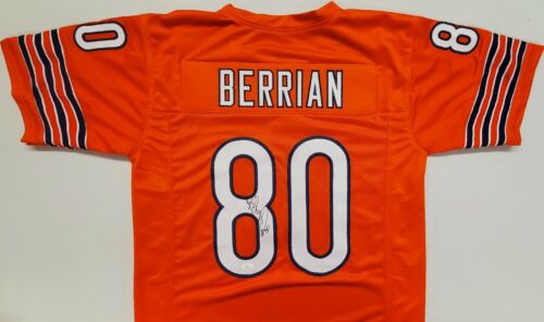 BERNARD BERRIAN Signed Chicago Bears Orange Football Jersey JSA COA