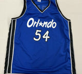 HORACE GRANT Signed Blue Orlando Magic Basketball Jersey Beckett COA