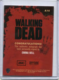 2011 AMC The Walking Dead EMMA BELL Season 1 Auto Amy #A10
