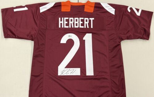 KHALIL HERBERT Signed Virginia Tech Huskies Football Jersey Beckett COA
